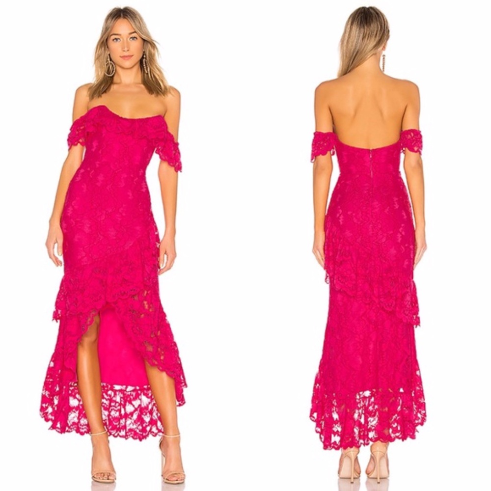 Rosewater Lace Gown by Lovers + Friends
